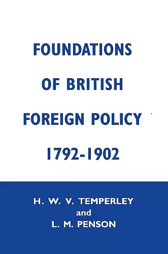 Foundation of British Foreign Policy cover