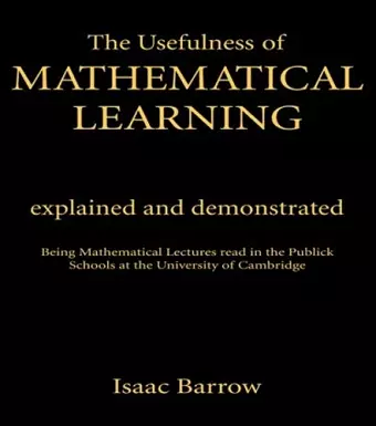 The Usefullness of Mathematical Learning cover