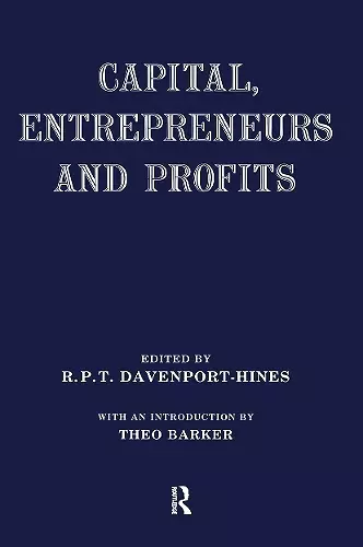 Capital, Entrepreneurs and Profits cover