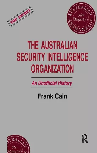 The Australian Security Intelligence Organization cover