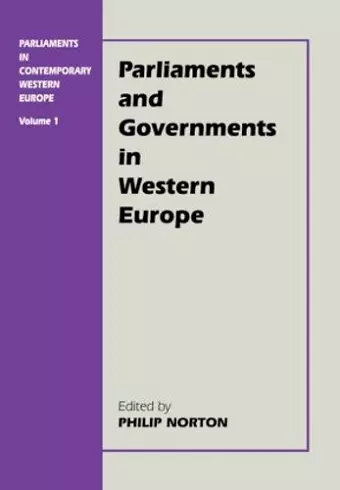 Parliaments in Contemporary Western Europe cover