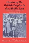 Demise of the British Empire in the Middle East cover