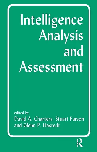 Intelligence Analysis and Assessment cover