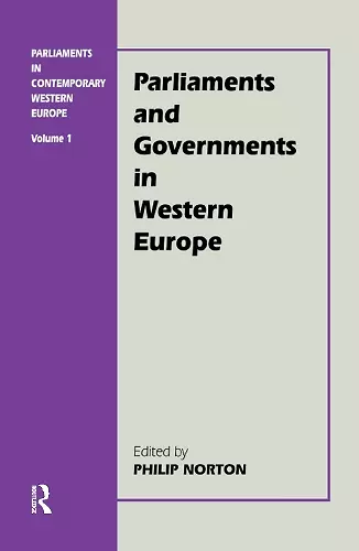 Parliaments in Contemporary Western Europe cover