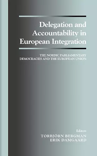 Delegation and Accountability in European Integration cover