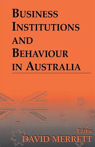 Business Institutions and Behaviour in Australia cover