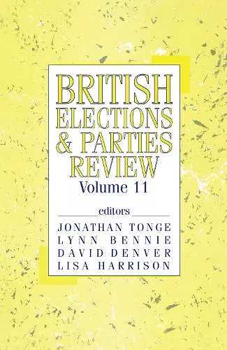 British Elections & Parties Review cover