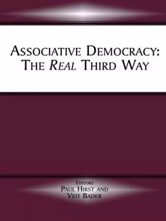 Associative Democracy cover