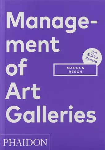 Management of Art Galleries cover