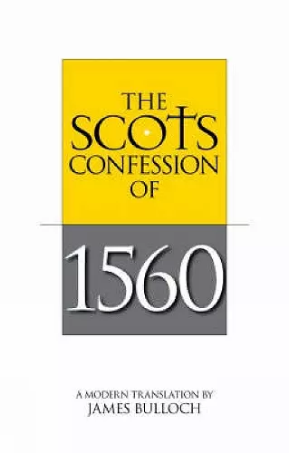 Scots Confession of 1560 cover