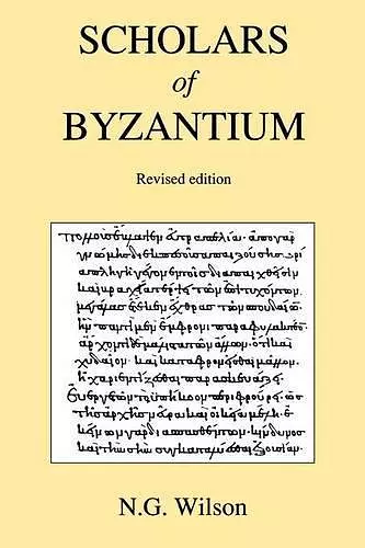 Scholars of Byzantium cover