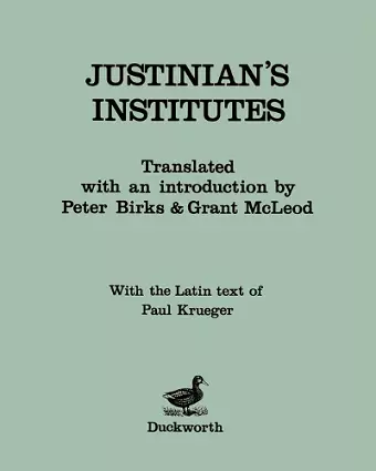Justinian's Institutes cover