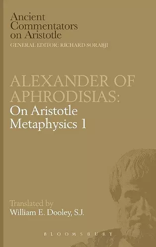 On Aristotle "Metaphysics 1" cover