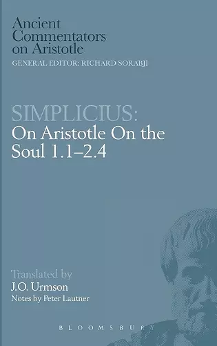 On Aristotle "On the Soul 1 and 2, 1-4" cover