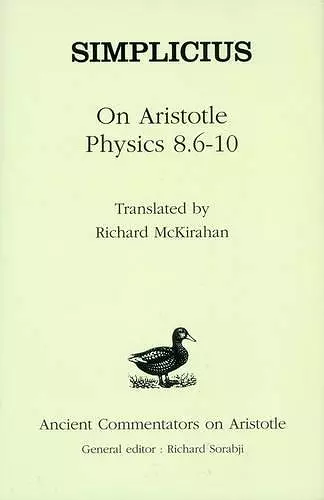 On Aristotle "Physics 8.6-10" cover