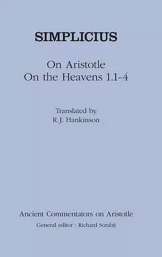 On Aristotle "On the Heavens 1.1-4" cover