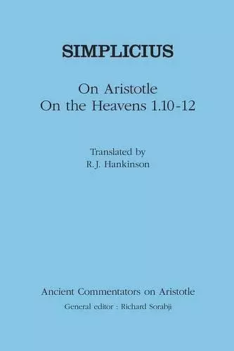 On Aristotle "On the Heavens 1.10-12" cover