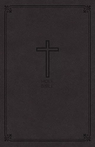 NKJV, Value Thinline Bible, Large Print, Charcoal Leathersoft, Red Letter, Comfort Print cover