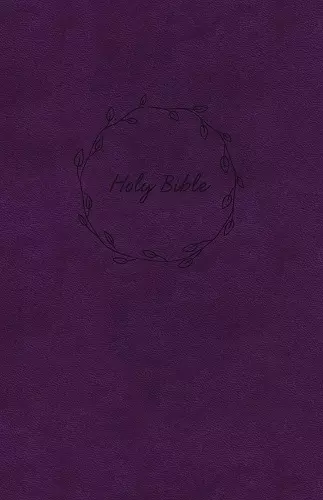 NKJV, Value Thinline Bible, Large Print, Purple Leathersoft, Red Letter, Comfort Print cover