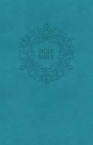 NKJV, Value Thinline Bible, Large Print, Turquoise Leathersoft, Red Letter, Comfort Print cover