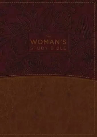 NKJV, The Woman's Study Bible, Leathersoft, Brown/Burgundy, Red Letter, Full-Color Edition cover