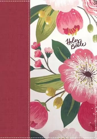 NKJV, The Woman's Study Bible, Cloth over Board, Pink Floral, Red Letter, Full-Color Edition, Thumb Indexed cover