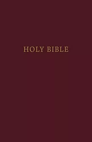 KJV, Pew Bible, Large Print, Hardcover, Burgundy, Red Letter, Comfort Print cover