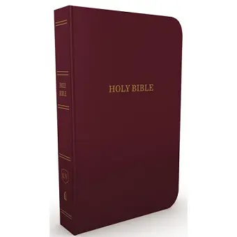 KJV Holy Bible: Gift and Award, Burgundy Leather-Look, Red Letter, Comfort Print: King James Version cover