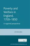 Poverty and Welfare in England, 1700–1850 cover