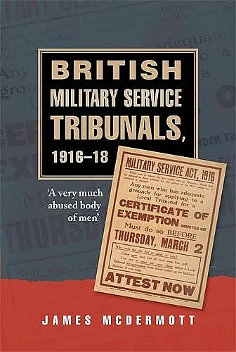 British Military Service Tribunals, 1916–18 cover