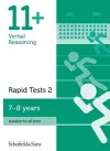 11+ Verbal Reasoning Rapid Tests Book 2: Year 3, Ages 7-8 cover