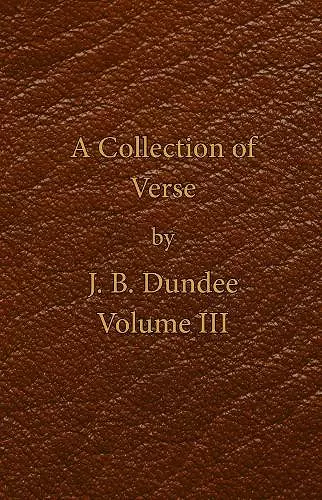 A Collection of Verse - Volume III cover