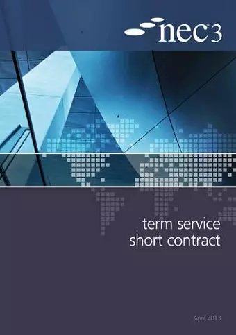 NEC3 Term Service Short Contract (TSSC) cover