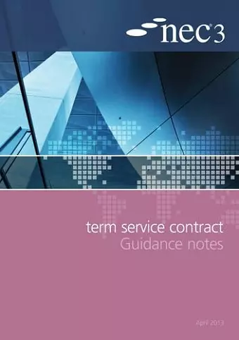 NEC3 Term Service Contract Guidance Notes cover