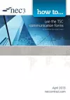 How to use the TSC communication forms cover