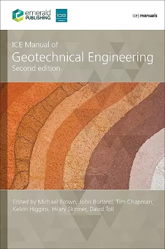 ICE Manual of Geotechnical Engineering, (2-volume set) cover