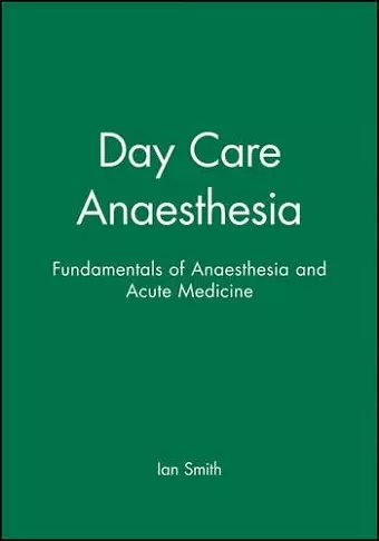 Day Care Anaesthesia cover