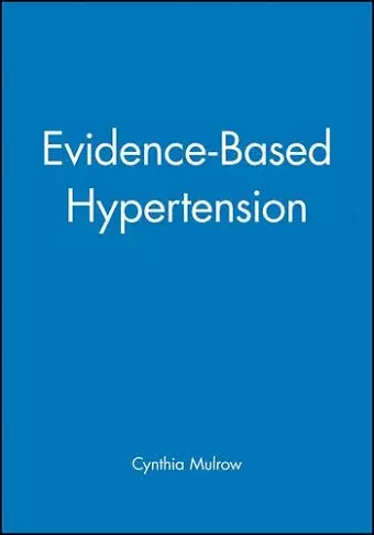 Evidence-Based Hypertension cover