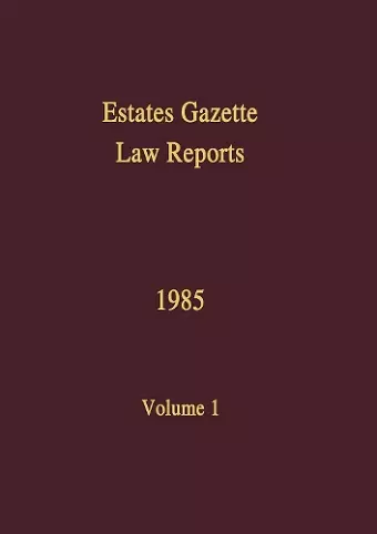 EGLR 1985 cover