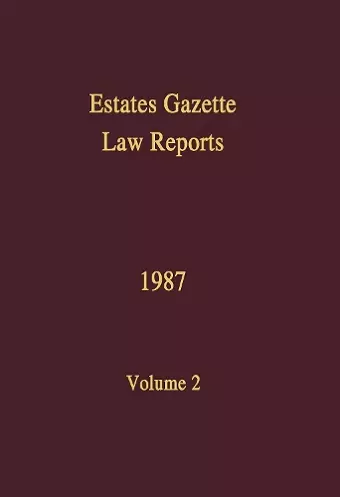 EGLR 1987 cover