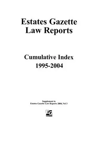 EGLR 2004 Cumulative Index cover