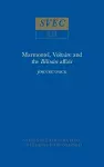 Marmontel, Voltaire and the 'Bélisaire' Affair cover