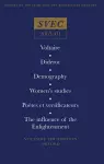 Voltaire; Diderot; Demography; Women's studies; Poetes et versificateurs;The influence of the Enlightenment cover