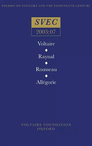 Voltaire / Raynal / Rousseau / Allégorie cover