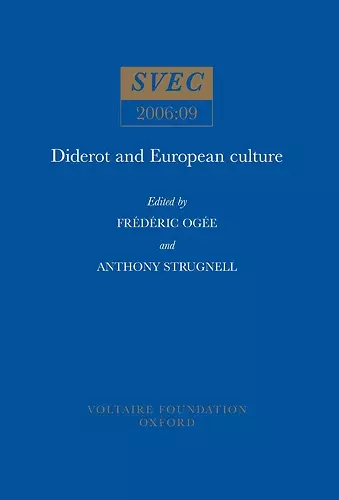 Diderot and European Culture cover