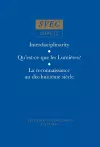 Qu'est-ce que les Lumières?; La reconnaissance au dix-huitième siècle; History of art; History of ideas cover