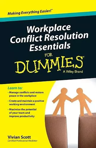 Workplace Conflict Resolution Essentials For Dummies cover