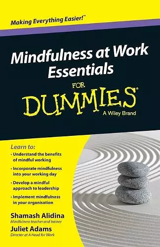 Mindfulness At Work Essentials For Dummies cover