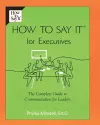 How to Say it for Executives cover