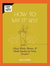 How To Say It Best cover